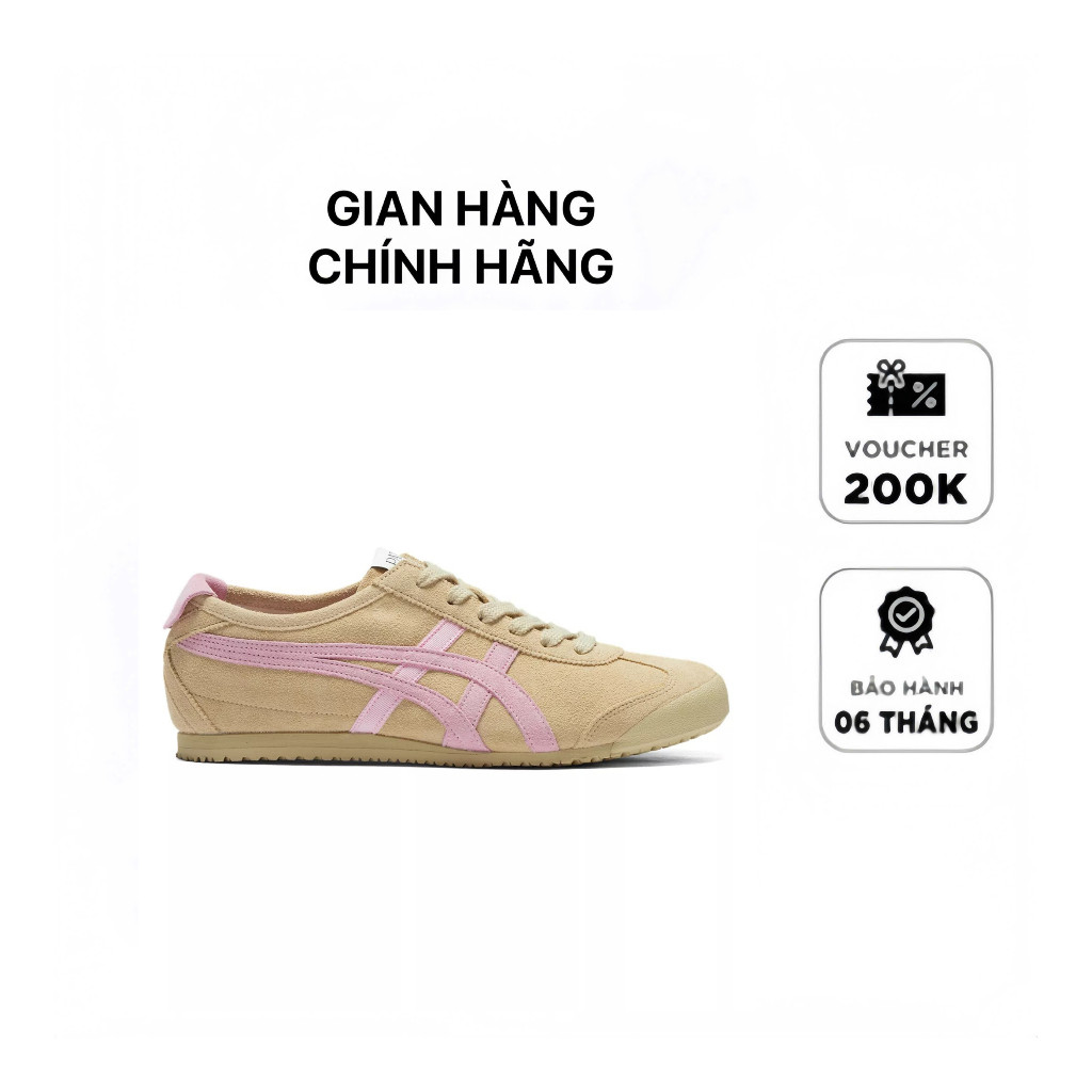 Giày Onitsuka Tiger Mexico 66 PATOU ‘Putty Cotton Candy’