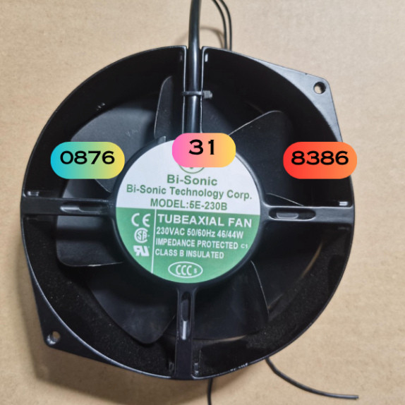 Quạt Bairui 5e-230b 230V 46W Hoàn Toàn Bằng Kim Loại Quạt Làm Mát Nhiệt Độ Cao