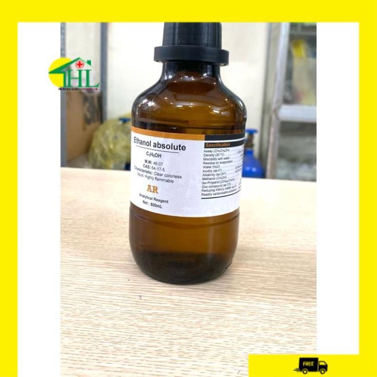 C Ồ N TUYỆT ĐỐI 99.5 % Ethanol Absolute tinh khiết thí nghiệm