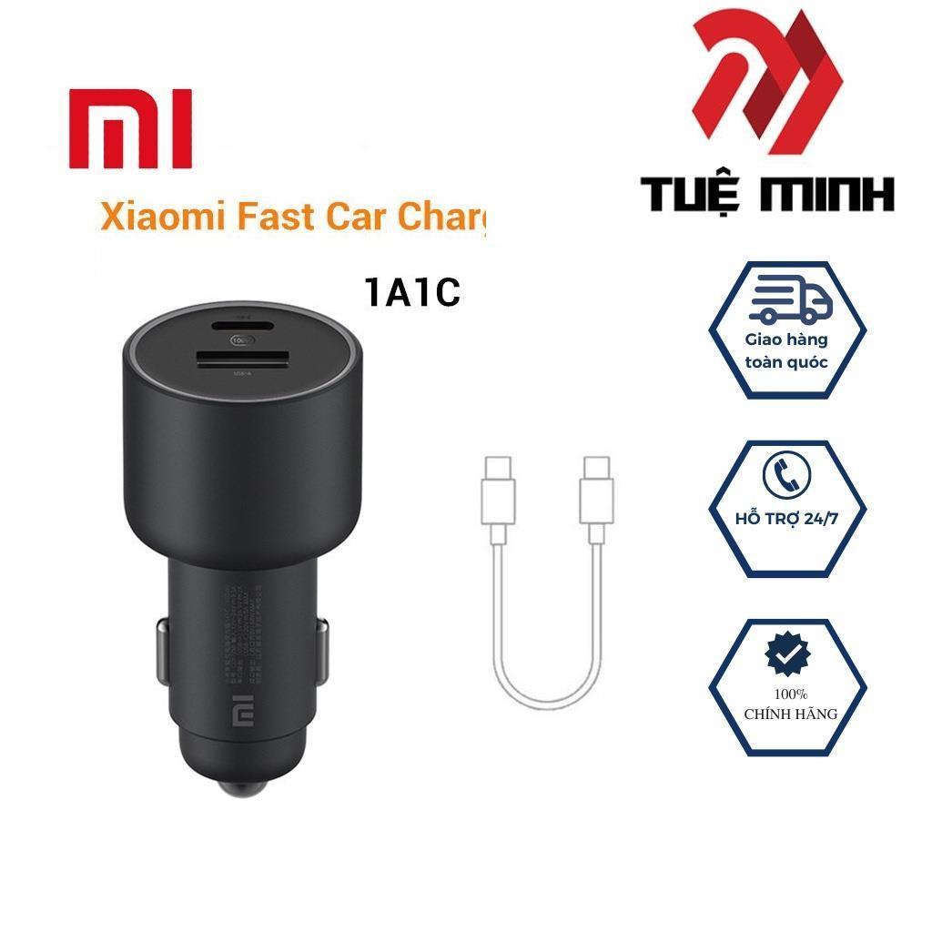 Tẩu sạc ô tô 𝗫𝗶𝗮𝗼𝗺𝗶 CC07ZM 2 cổng 100w 1A1C kèm cáp C to C -Tuệ Minh Plus