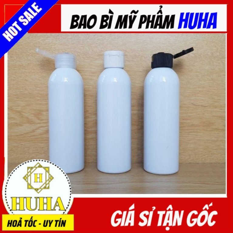 Vỏ Chai Nhựa Pet Nắp Bật 150ml,200ml,250ml,300ml Chiết Mỹ Phẩm .