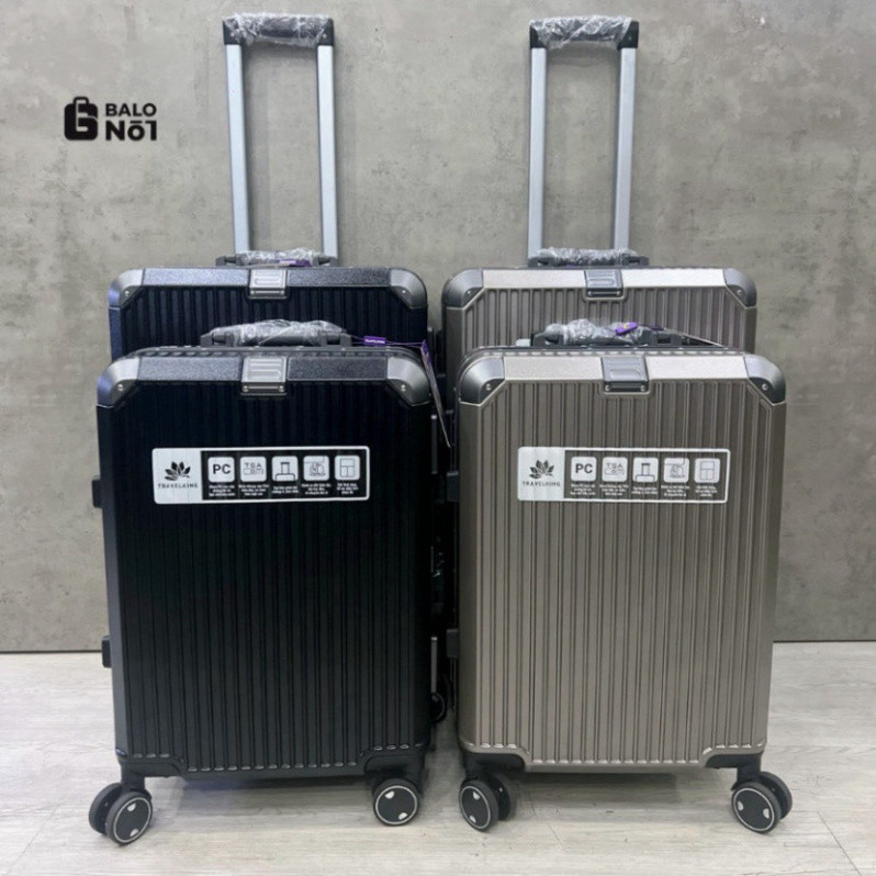 Vali  TRAVELKING 8003  Khung Nhôm TRAVELKING 8003 chất nhựa PC chống xước cao cấp