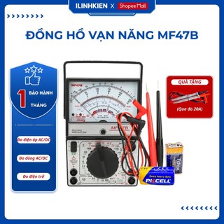  Đồng hồ vạn năng MF47B cơ kim đo điện tặng que đo 20A cao cấp chất lượng cao chính hãng ILinhkien 