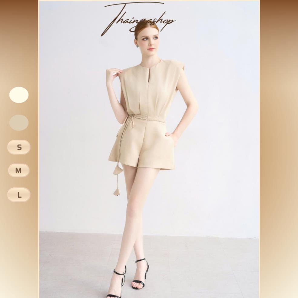 Jum Liền Thân Cổ Tròn Xẻ Trước Tay Hến Kèm Dây Thắt Eo Sang Trọng D1322