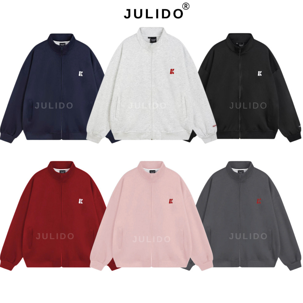 Áo khoác JULIDO vải nỉ 2 da form boxy mặc được bốn mùa