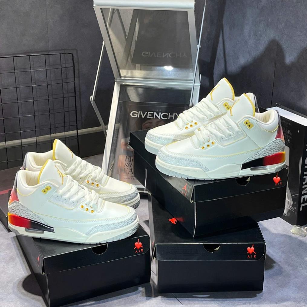 [ Tặng hộp bảo vệ giày ] Giày thể thao JD3 7 màu, Giày thể thao JD3 gót màu cầu vồng.