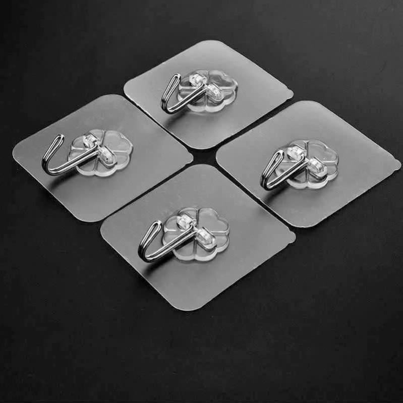Móc Dán Tường Siêu Dính Trong Suốt Chịu Lực Tốt Treo Tường Chắc Chắn 6x6 cm Siêu Dính Chịu Lực Tốt K