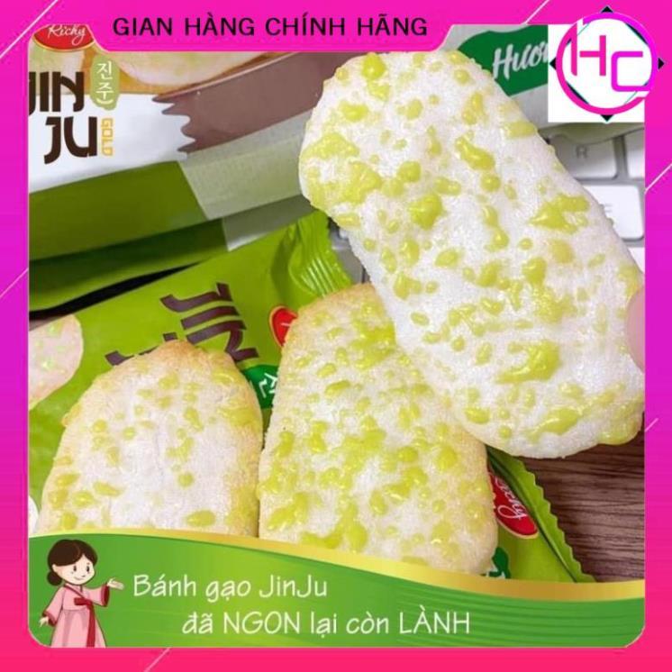 Combo 3 gói  Bánh Gạo JINJU RICHY vị Cốm Sữa - Hàng Chuẩn