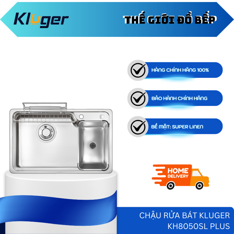 Chậu Rửa Bát Kluger KH8050SL Plus – Chất Liệu Inox POSCO 304, Chống Ngưng Tụ Hơi Nước - TGB