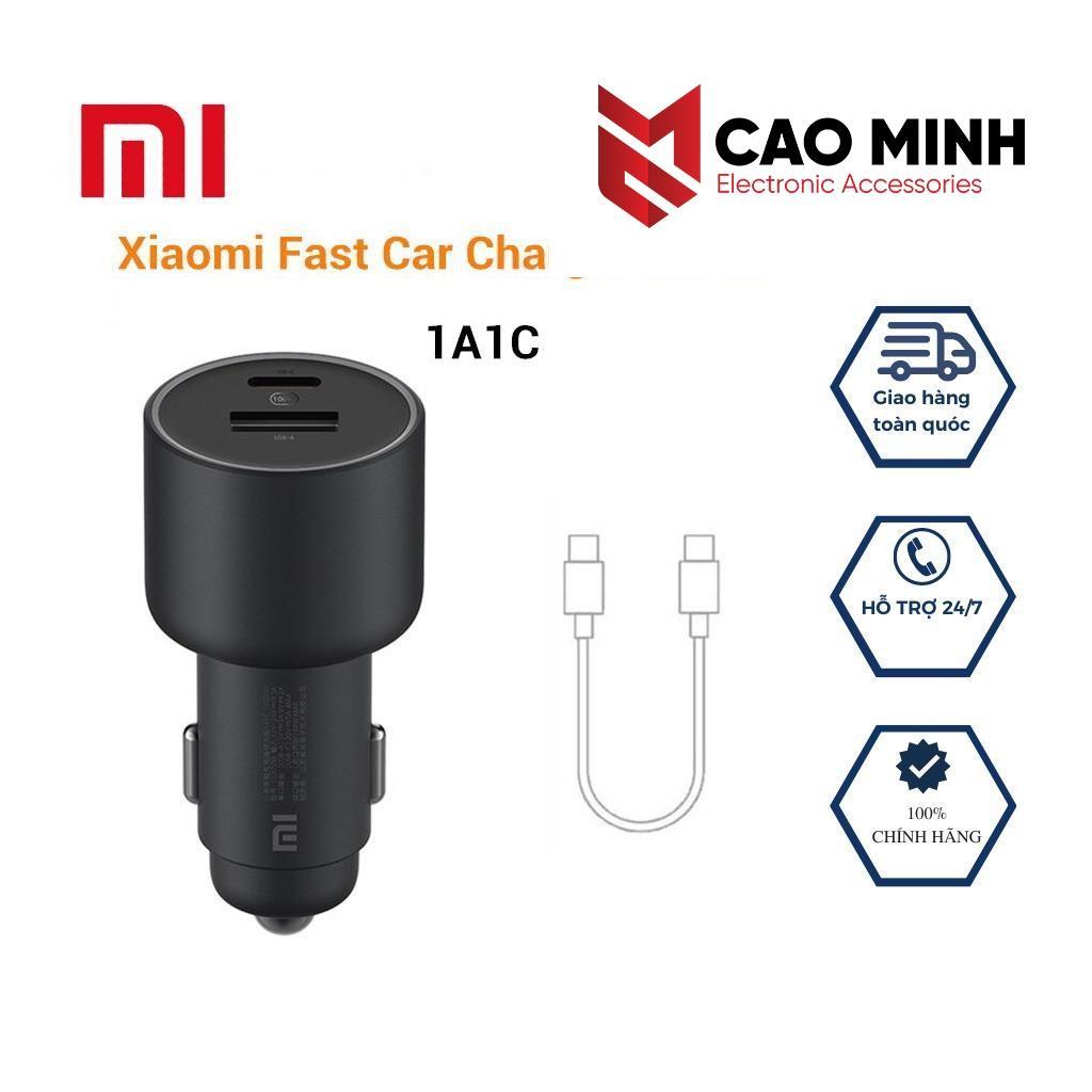Tẩu sạc ô tô Xiaomi 2 cổng 100w 1A1C kèm cáp C to C - Tẩu sạc xe hơi nhanh Xiaomi Hàng chính hãng - 
