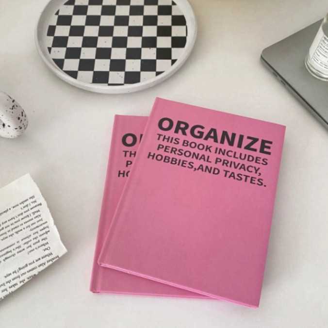 Sổ dán gáy bìa cứng - Classy Notebook biên chép A5 100 trang bìa tối giản- Giấy chỉ  PK1747