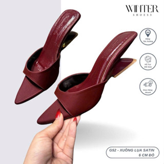Giày cao gót YUMI SHOES 68 (G52- đế xuồng bản satin ) cao 6cm xin xắn thời Trang hót 2025 shoes