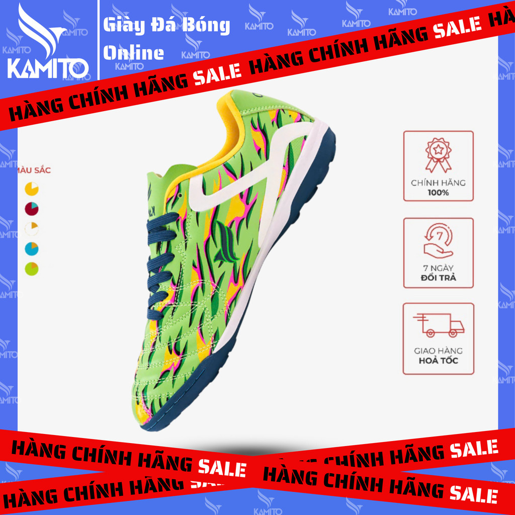 Giày bóng đá Kamito Velocidad Play Tf Fire bền bỉ của người dẫn đầu , Phù hợp Sân Cỏ Nhân Tạo