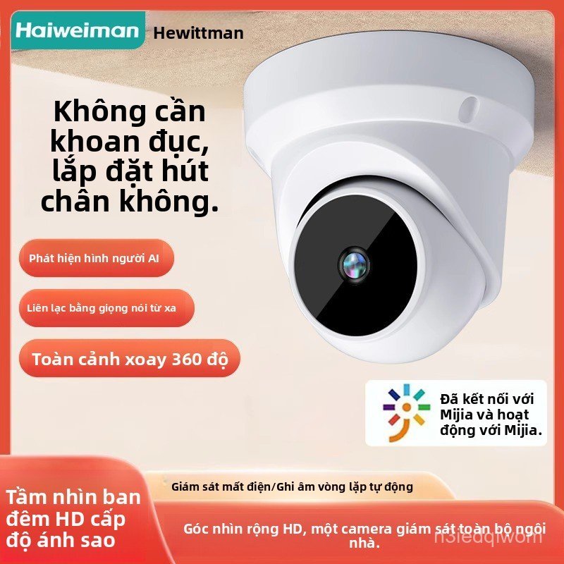 Đã kết nối với Mi Home app Camera màn hình kép không dây wifi Giám sát tại nhà360Ngoài trời độ nét c