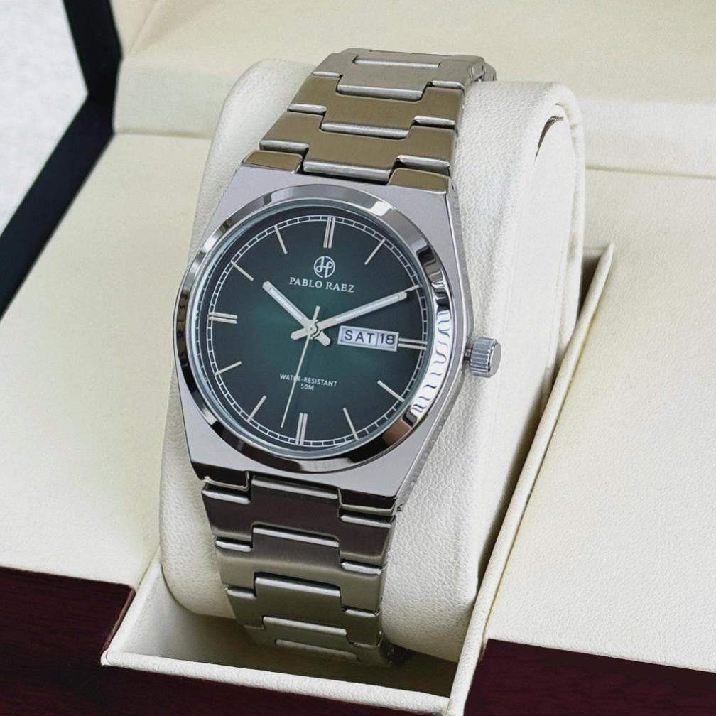 Đồng hồ nam dây thép chính hãng PABLO RAEZ P366 phong cách doanh nhân chống nước 3ATM CARIENT