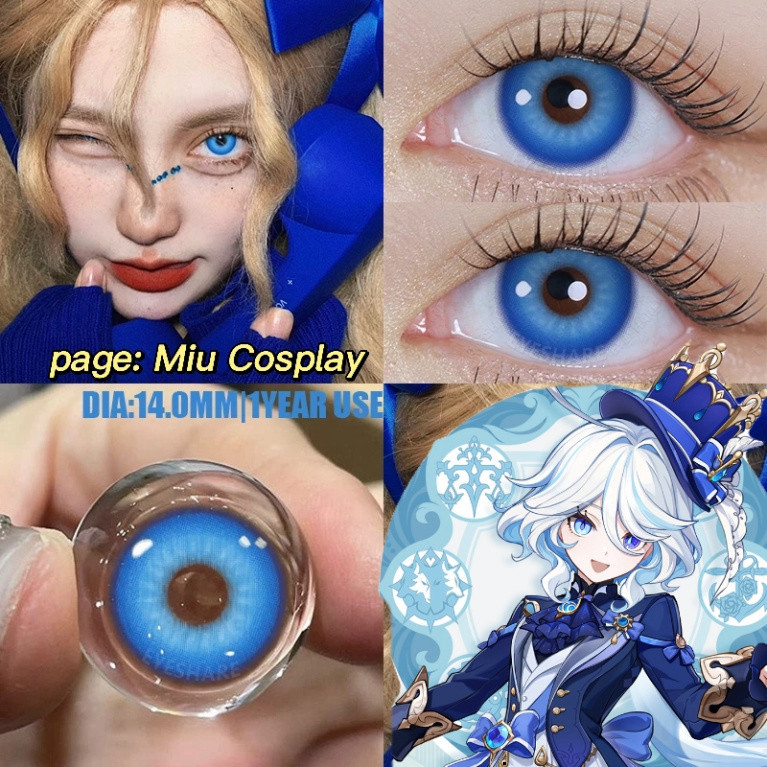 Hàng đẹp [Sẵn] Lens cosplay Furina/Zhongli/Klee/Nahida/Kazuha - Genshin Impact - Kính áp tròng [Miu 