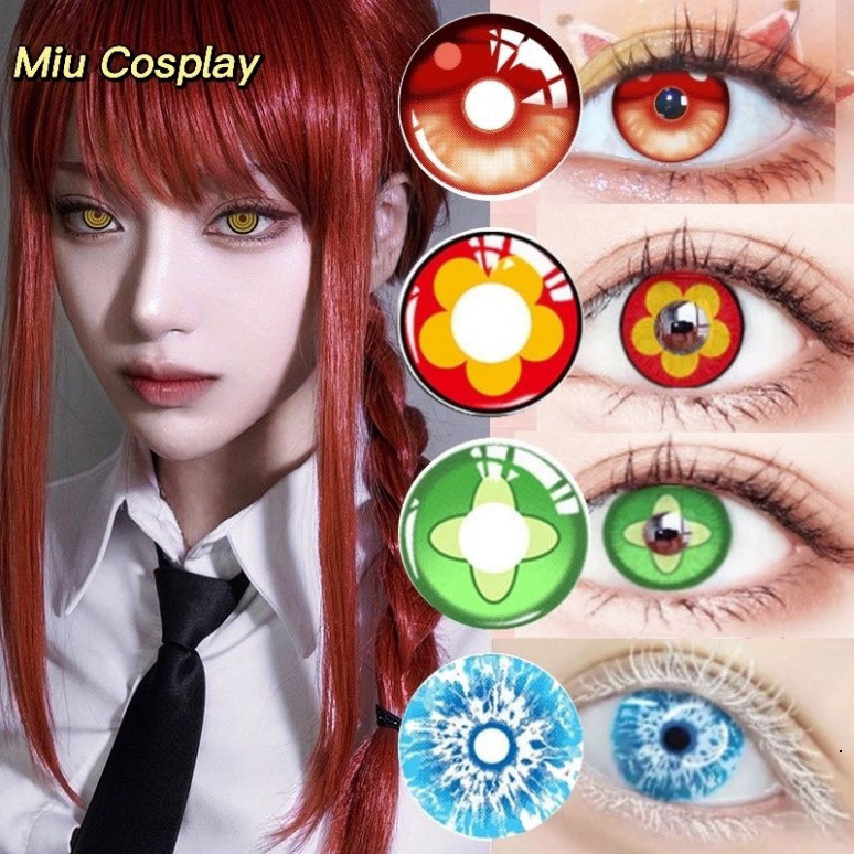 [Sẵn] Lens cosplay Reze/Klee/Satoru Gojo/Nahida/Power/Makima/Hutao - Kính áp tròng hóa trang [Miu Co