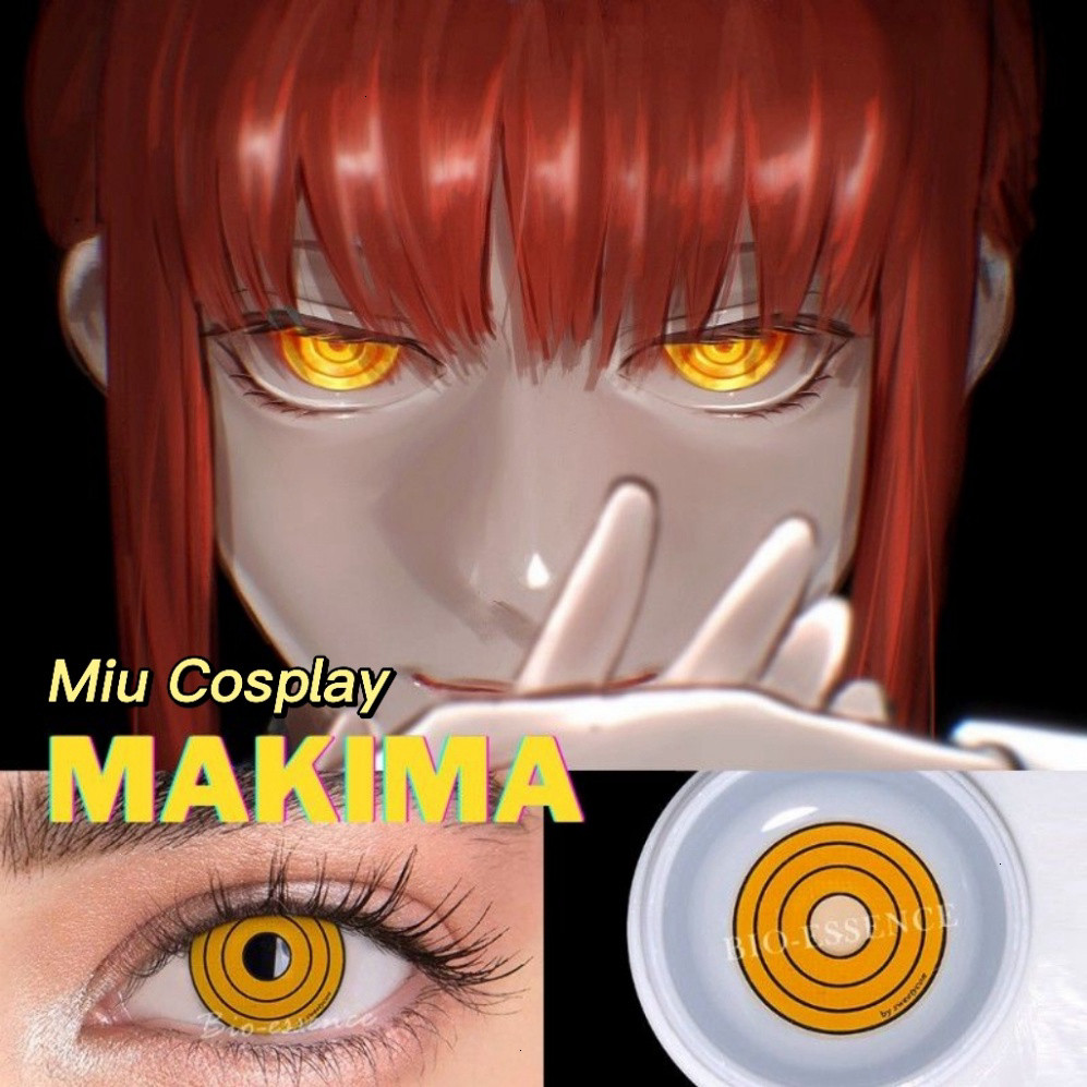 [Sẵn] Lens cosplay Makima - Chainsaw Man - Kính áp tròng [Miu Copslay]