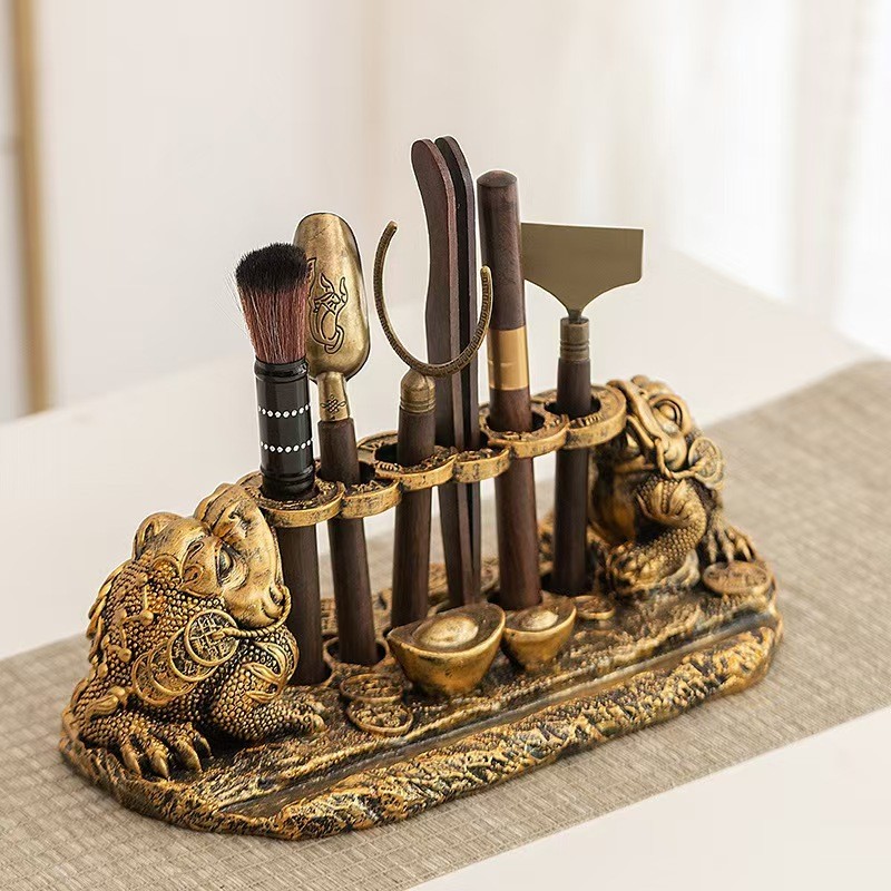 Tea Ceremony Six Gentlemen Set Tea Clip Tea Rule Tea Knife Tea Brewing Accessories Kung Fu Tea Set S