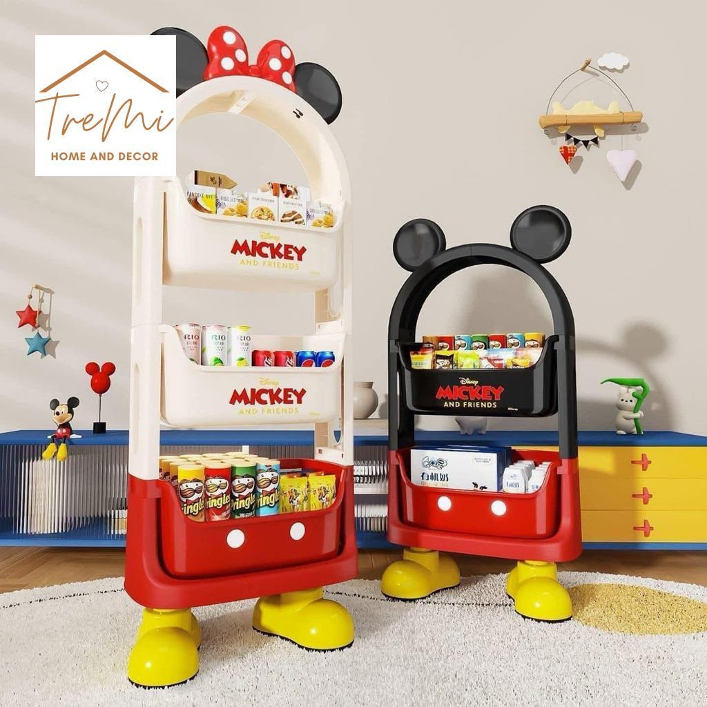 Kệ Mickey đựng đồ đa năng decor phòng cho bé