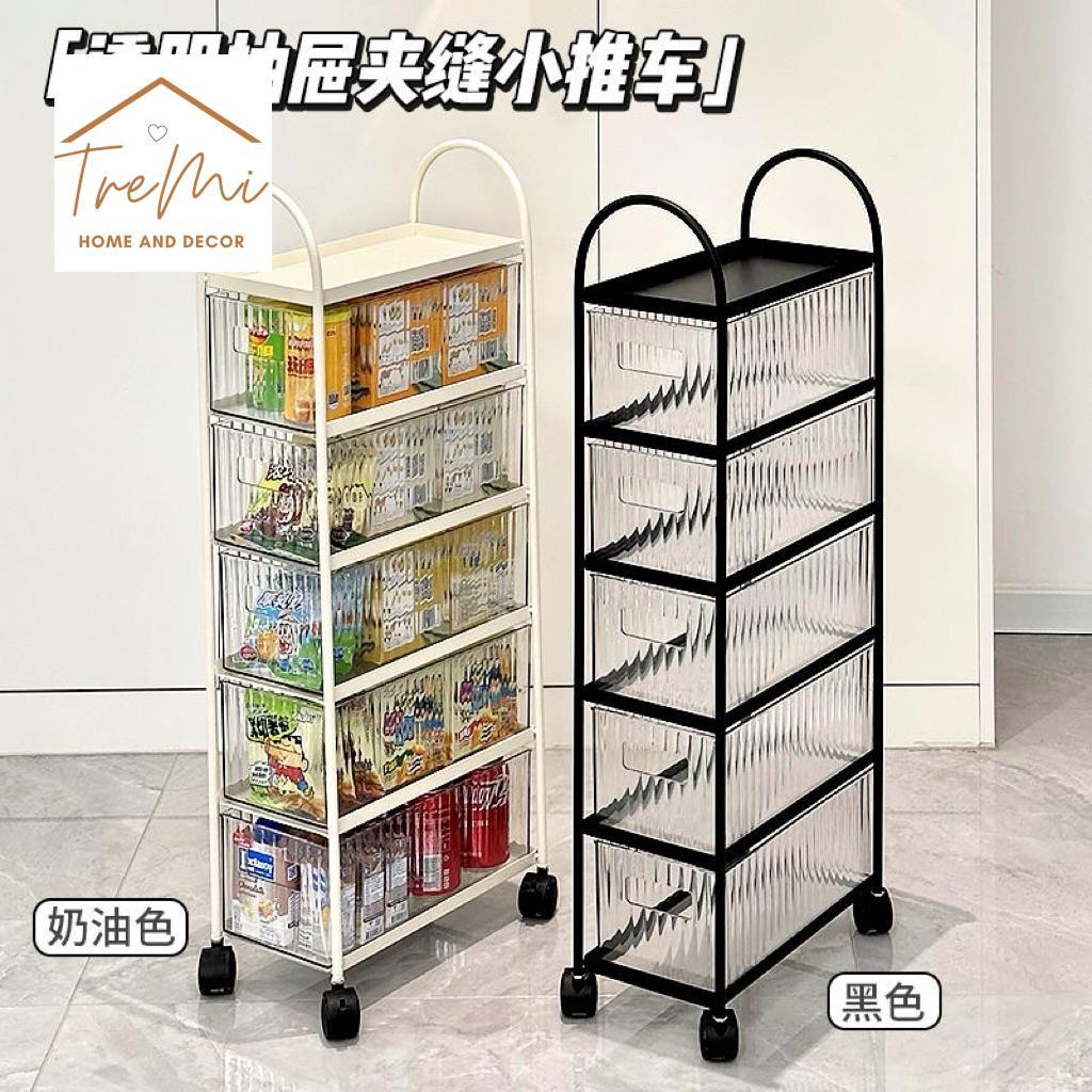 Kệ Khe Hẹp Trong Suốt Cao Tầng Để Đồ Ăn, Kệ Nhà Tắm Phòng Bếp