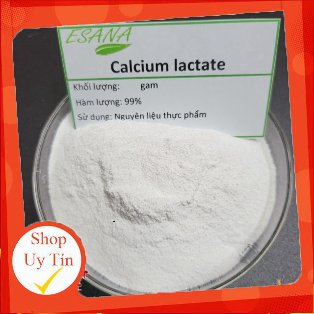 100g bột Calcium Lactate (Canxi lactat) thực phẩm