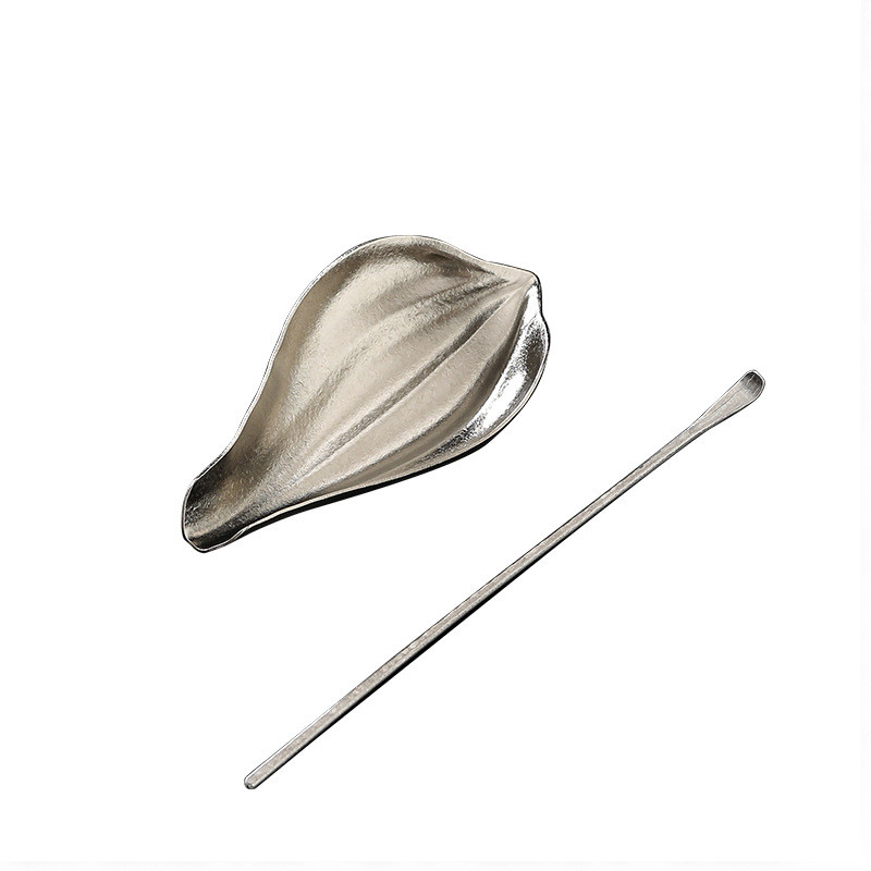 Tea Art Retro Zen Tea Ceremony Handmade Pure Titanium Lotus Petal Tea Appreciation Lotus Tea Awakeni