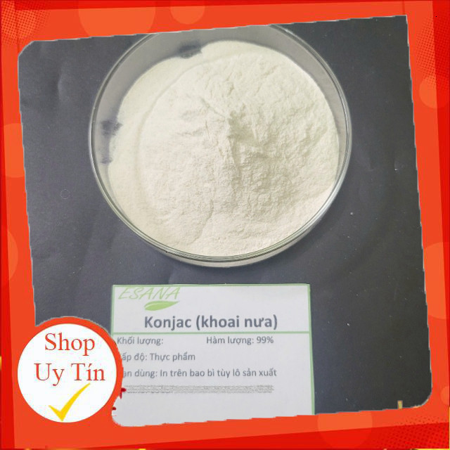 500g Bột konjac khoai nưa chất làm đặc tinh chất Konjac 99% cấp thực phẩm