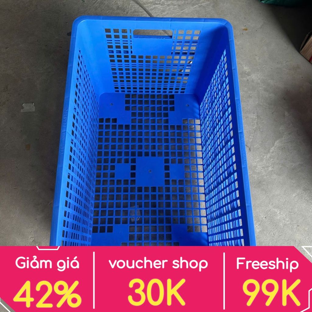 [THANH LÝ] Sọt Nhựa Cao Cấp 5052 – Cứng Cáp, Bền Đẹp, Thùng Chở Hàng Shipper – Hàng Loại 1, Mẫu Bán 