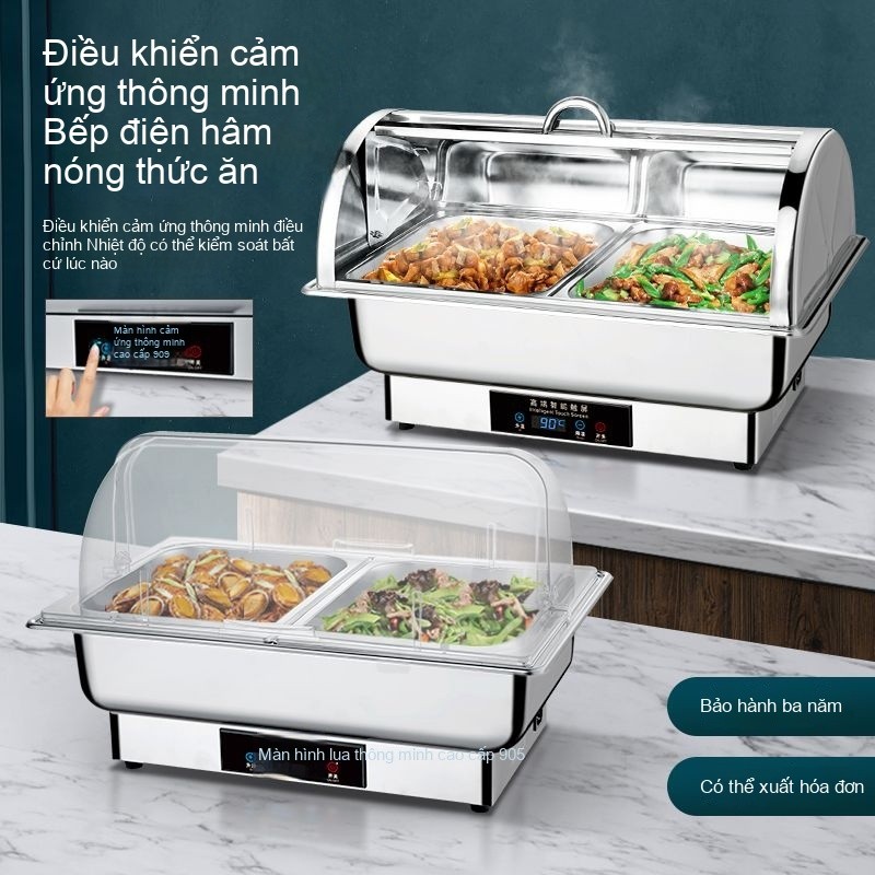 Lò giữ nhiệt buffet, lò buffet gia nhiệt điện, bộ đồ ăn khách sạn inox304, lò ăn sáng, lò buffet, nồ