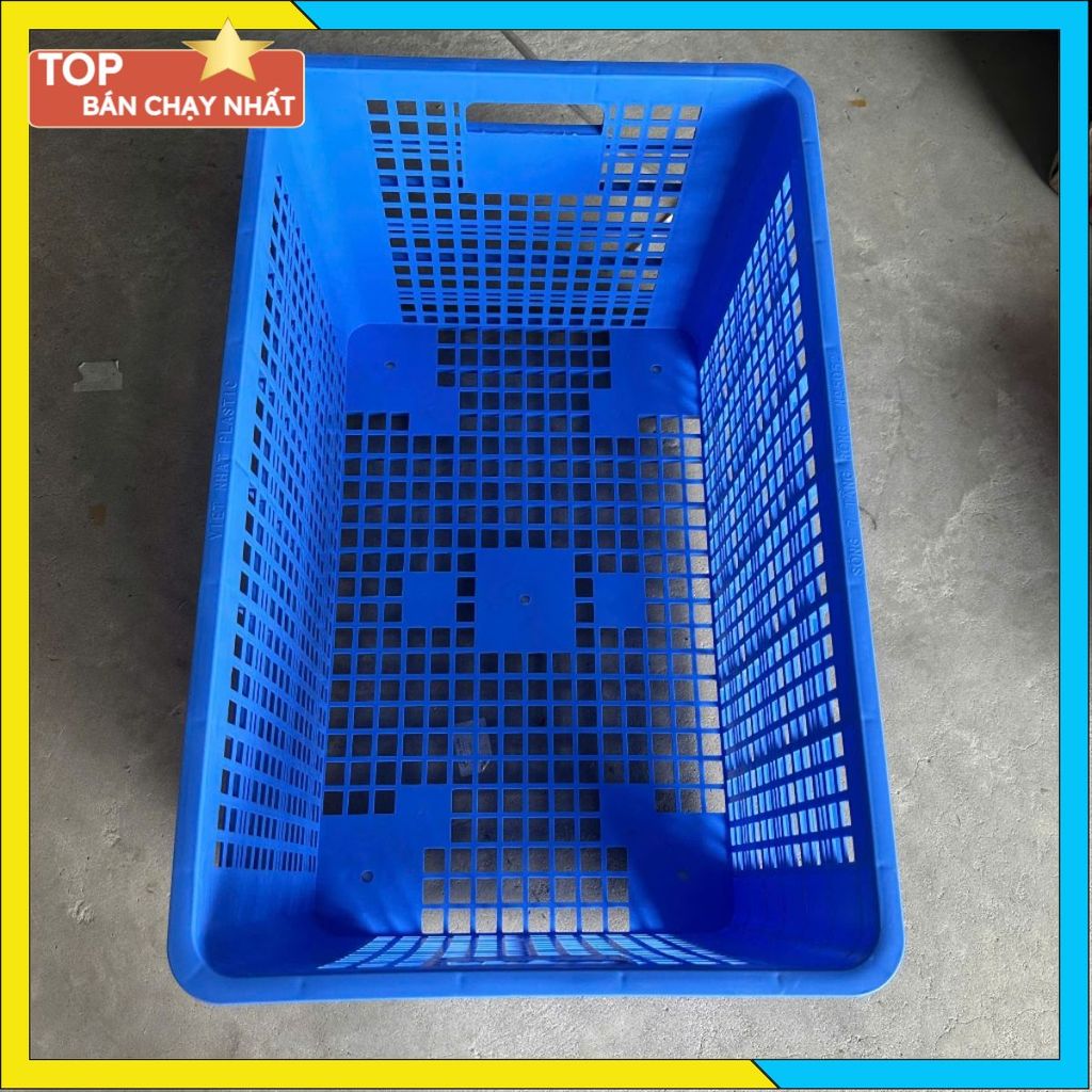 Sọt Nhựa Cao Cấp 5052 Cứng Cáp Bền Đẹp Thùng Chở Hàng Shipper Hàng Loại 1 Xả Kho Số Lượng Lớn 5052