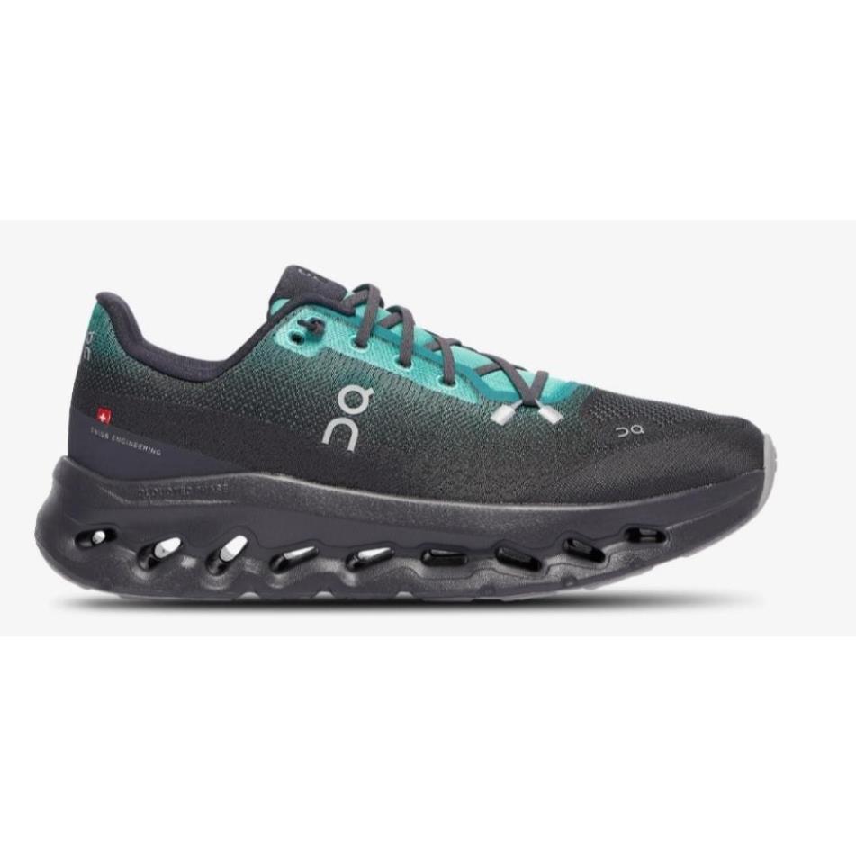 Giày chính hãng ON Running Brand Ivory Black/Teal Blue Cloud Cloudtilt OC Running