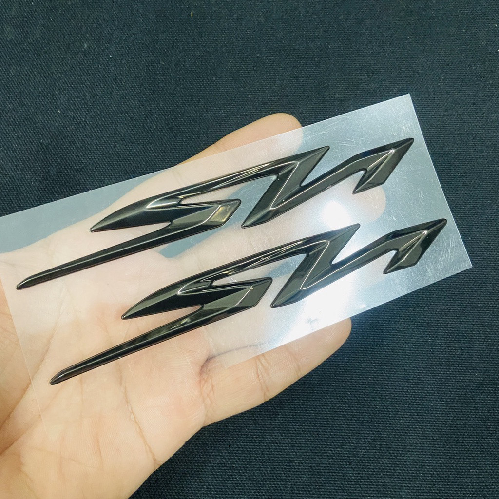 Bộ tem chữ SH màu đen dán cho xe SH 125, SH 150 đời 2020 trở lên, chất liệu xi bóng cao cấp.