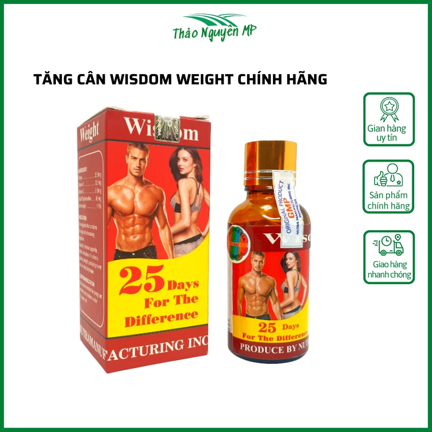 Tăng cân wisdom weight, vitamin tăng cân wisdom weight chính hãng indonesia tăng cân an toàn không t
