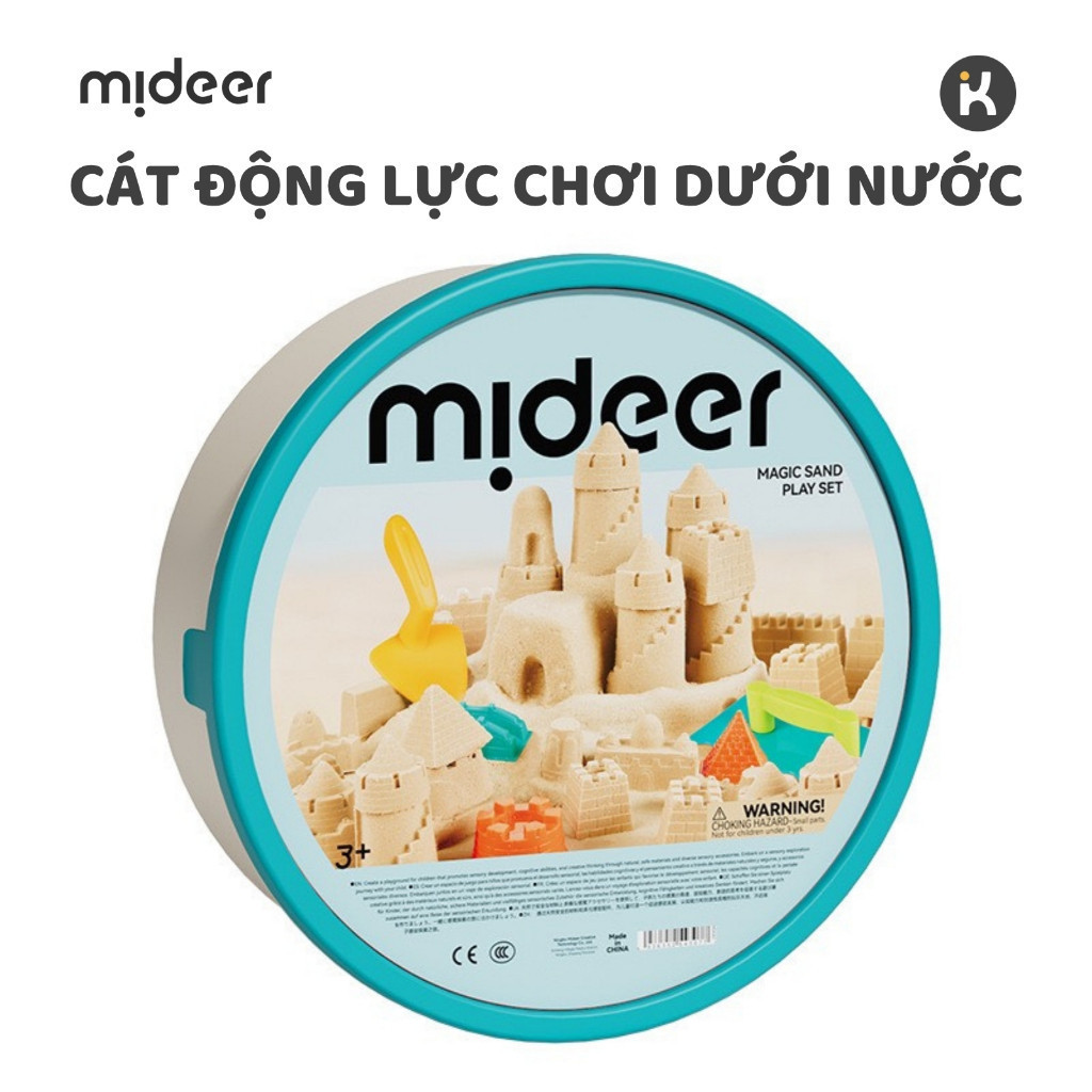  Cát Động Lực Chơi Được Dươi Nước Kèm Dụng Cụ Và Khuôn Mideer Magic Sand Play Set Kinetic Sand 