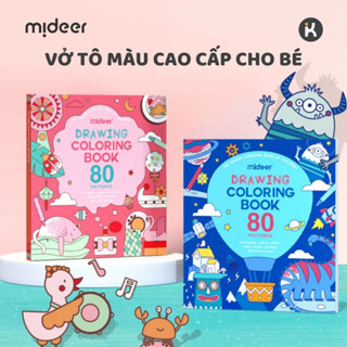  Vở tô màu 80 bức tranh tô màu cho bé Mideer Drawing Coloring 