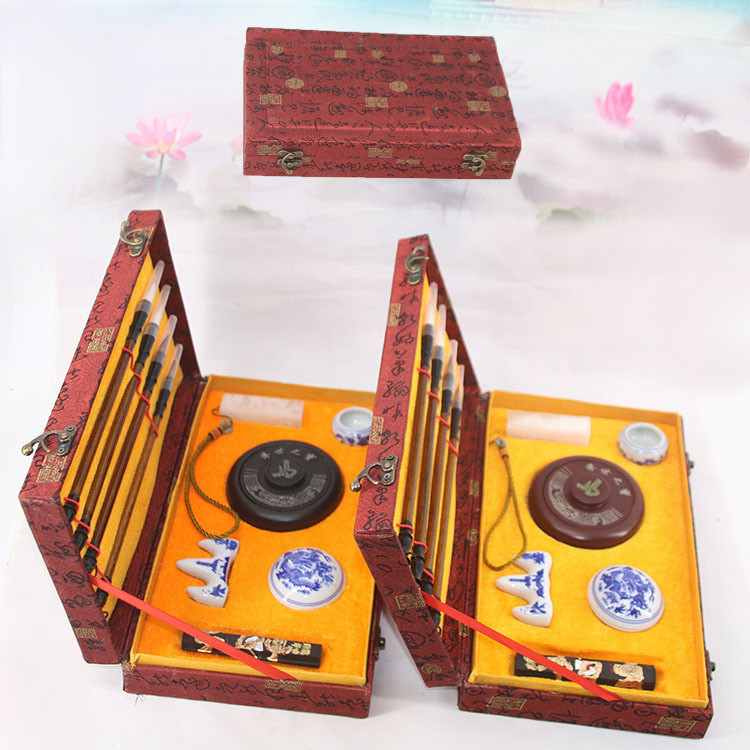 Student Adult Calligraphy Set Gift Calligraphy Tools Brush Ink Paper Inkstone Four Treasures of the 