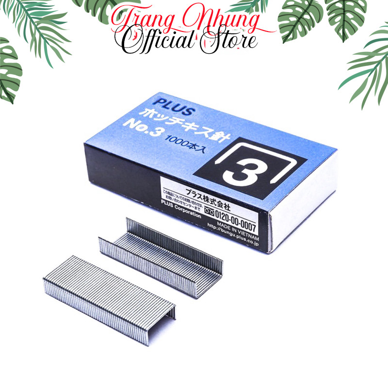 Combo 10 Hộp (10 x 1,000 = 10,000 chiếc) Đạn ghim, Kim Bấm Số 10 Plus Nhật Bản