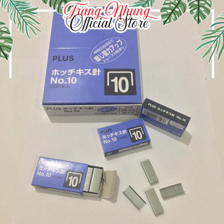 Combo 10 Hộp (10 x 1,000 = 10,000 chiếc) Đạn ghim, Kim Bấm Số 10 Plus Nhật Bản
