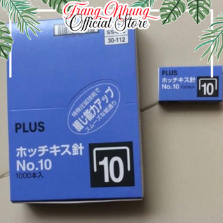 Combo 10 Hộp (10 x 1,000 = 10,000 chiếc) Đạn ghim, Kim Bấm Số 10 Plus Nhật Bản