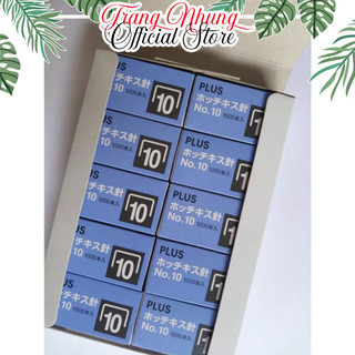 Combo 10 Hộp (10 x 1,000 = 10,000 chiếc) Đạn ghim, Kim Bấm Số 10 Plus Nhật Bản