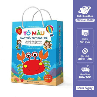  Sách - Tô Màu Phát Triển Trí Thông Minh Qua Các Trò Chơi - Dành Cho Bé Từ 2-6 Tuổi  Bộ 8 quyển  