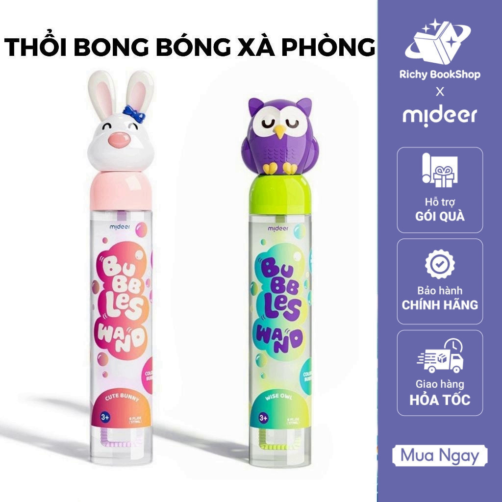 Ống thổi bong bóng xà phòng cho bé - Mideer Bubbles Wand