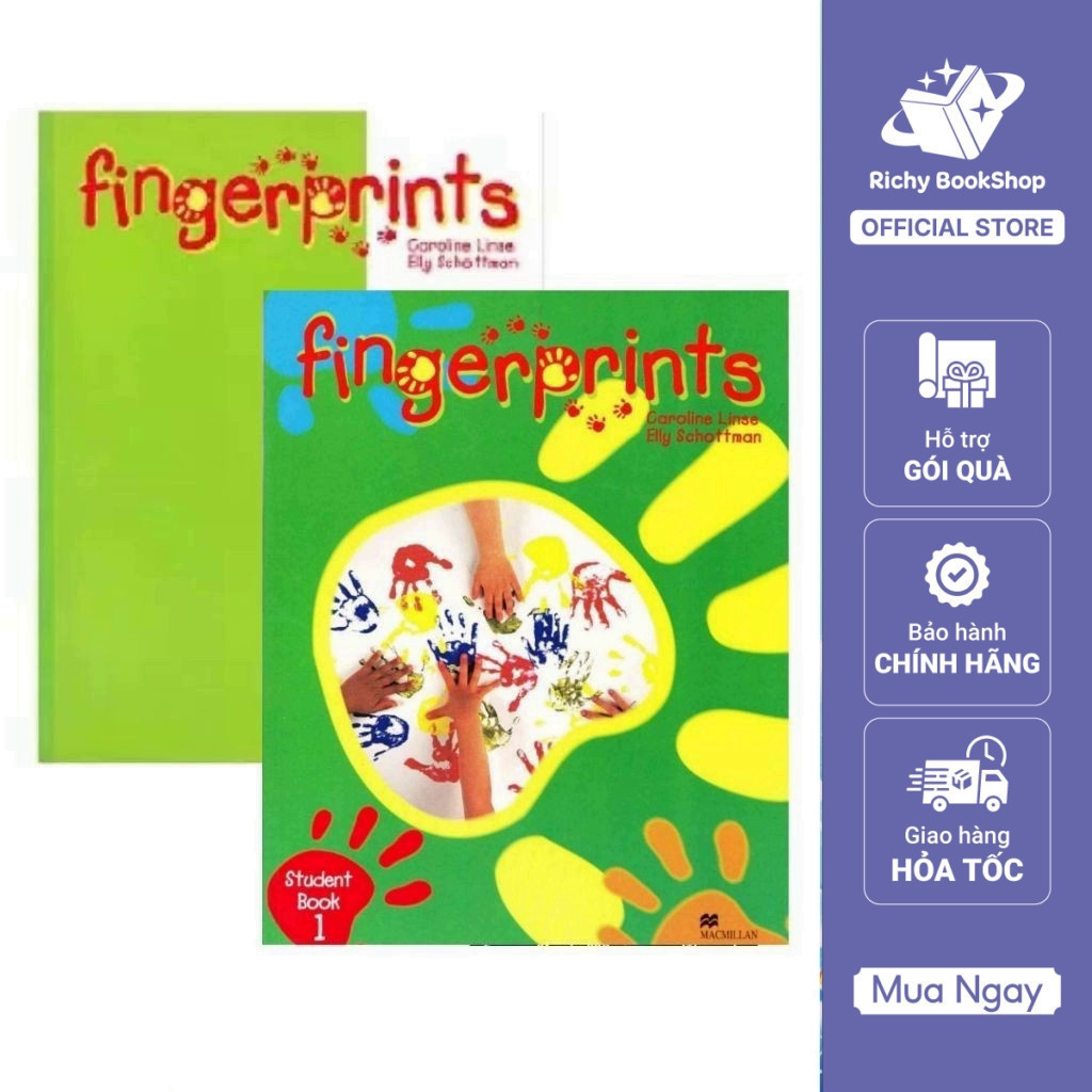 Sách - Tiếng Anh Fingerprints 1 (Trọn bộ 2 cuốn Student Book + Activity Book)