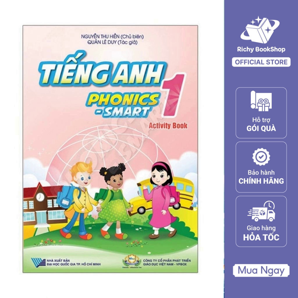 Sách Tiếng Anh 1 Phonics - Smart - Sách Bài Tập (Activity Book)