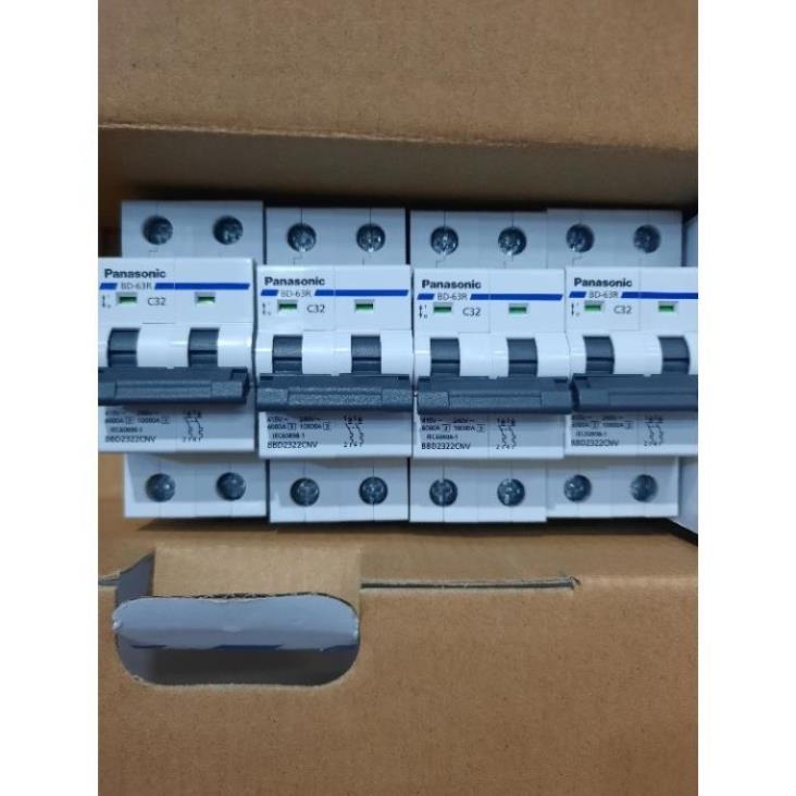 CB Panasonic 2 pha 32A - 63A, cầu dao tự đông.