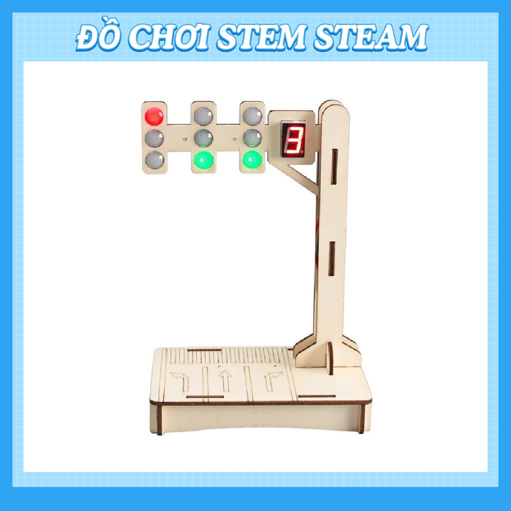 Đèn giao thông tín hiệu đếm giờ - Đồ chơi giáo dục STEM STEAM