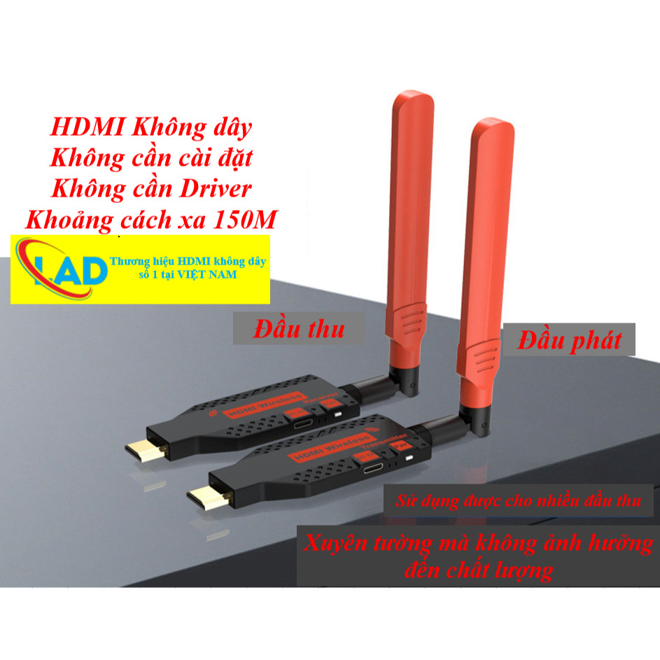 HDMI không dây 200M Full HD 1080 sử dụng cho 4 tivi (LAD200m) 2026