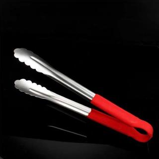 kẹp gắp đồ ăn gắp đá inox cán đỏ