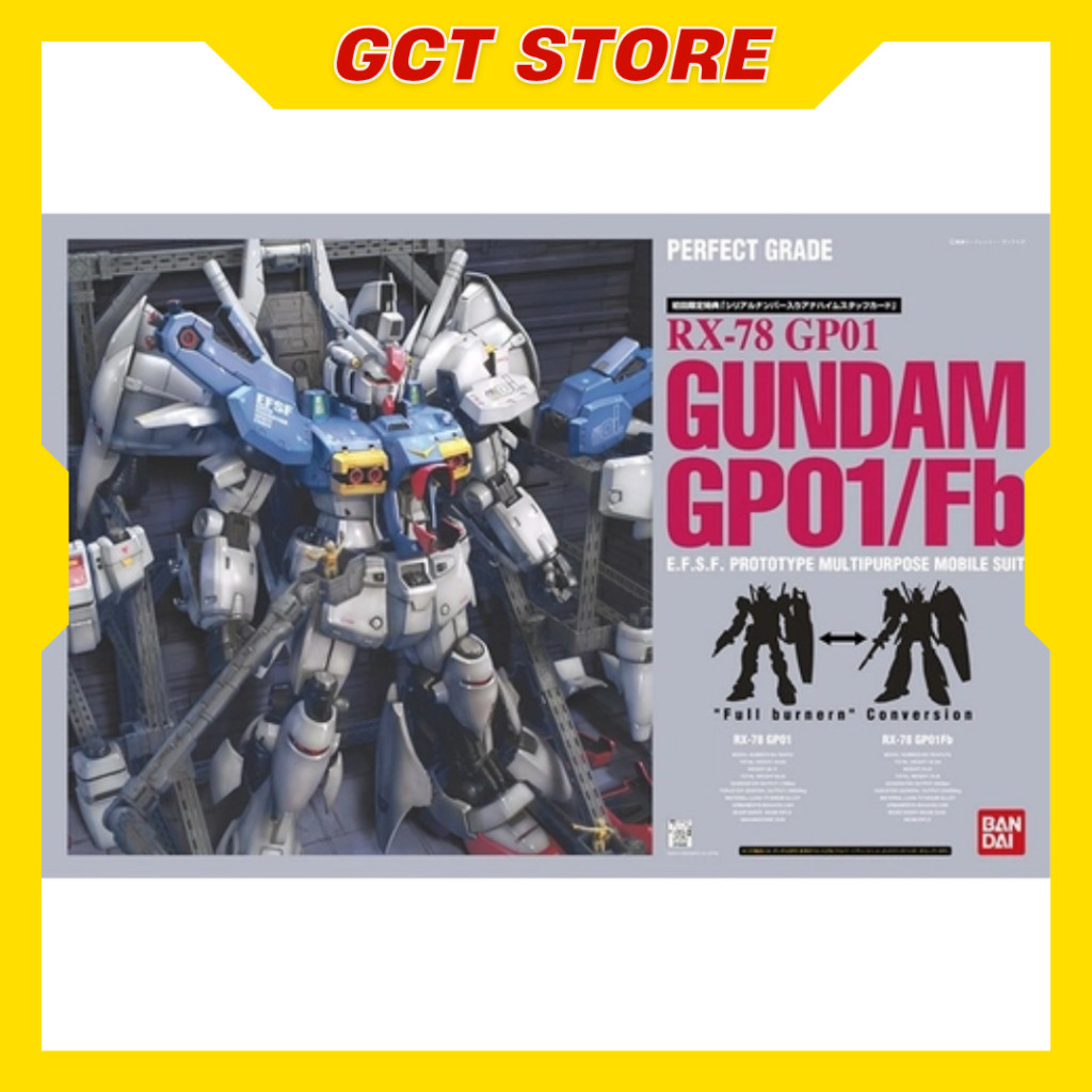 [PRE ÍT NGÀY] Mô Hình Lắp Ráp PG RX-78 GP01 Gundam GP01/Fb
